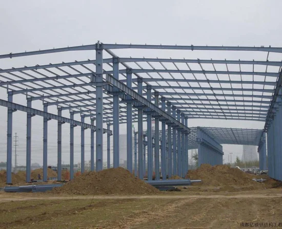 Almacén de acero prefabricado/taller/hangar/casa avícola/edificio de pasillo edificio con estructura metálica estructura de acero prefabricada